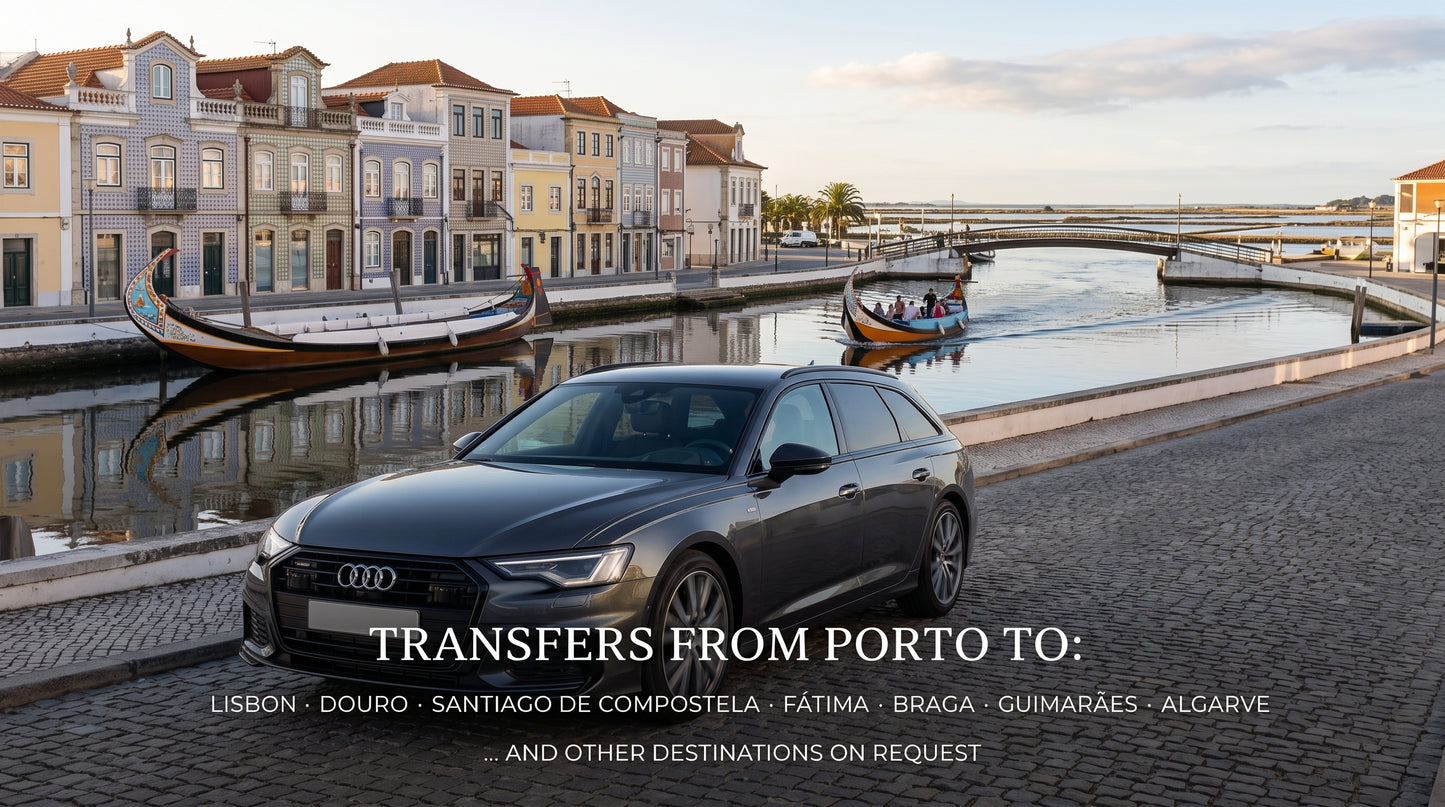 Porto to Aveiro & Costa Nova Private Transfer